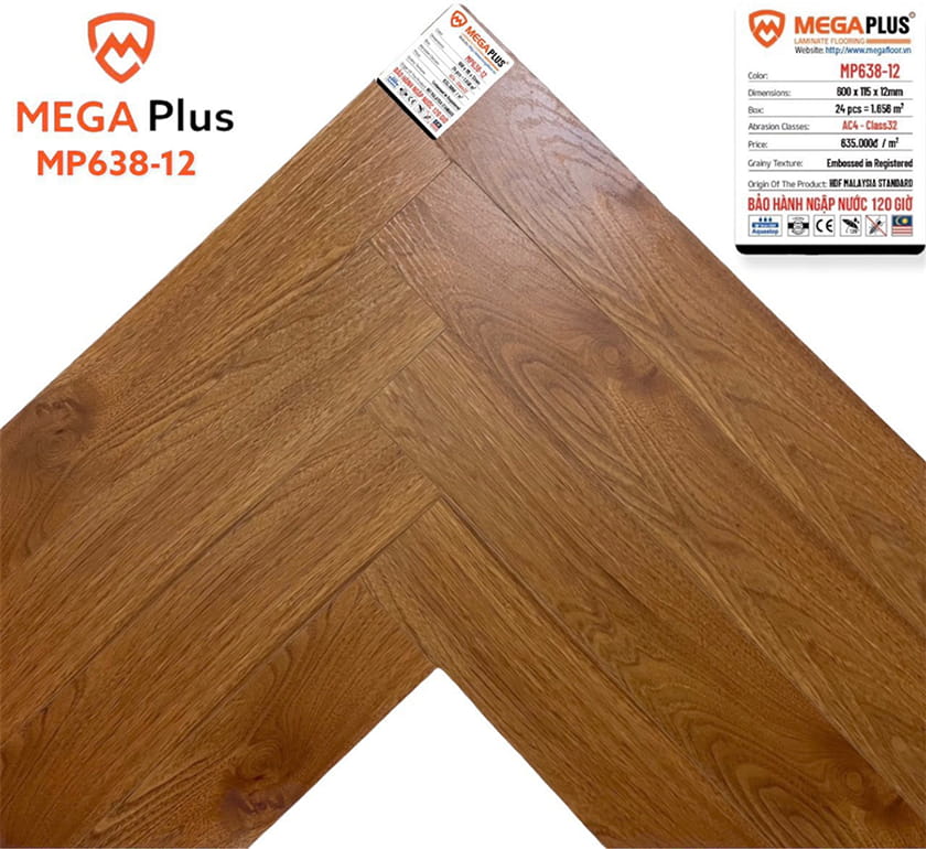 Sàn gỗ Xương cá Mega mã MP638